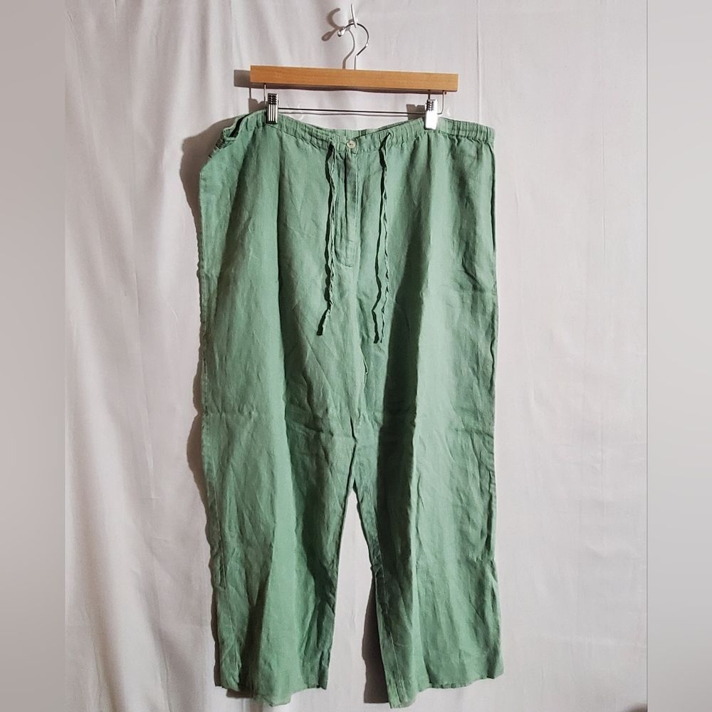 Charter Club Green Wide Leg Pants